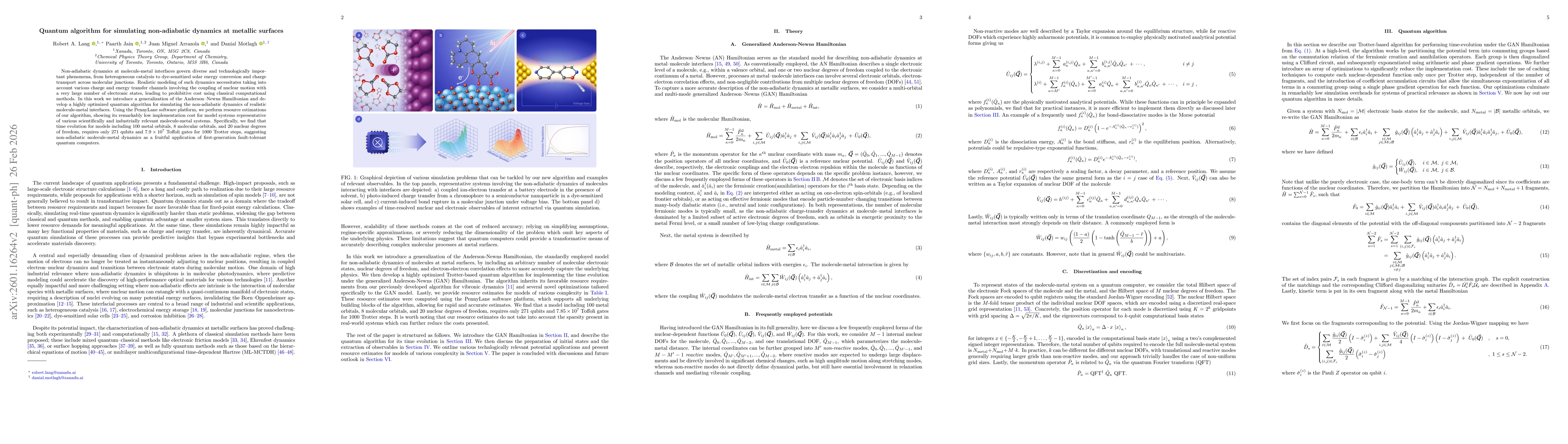Thumbnail for Quantum algorithm for simulating non-adiabatic dynamics at metallic surfaces