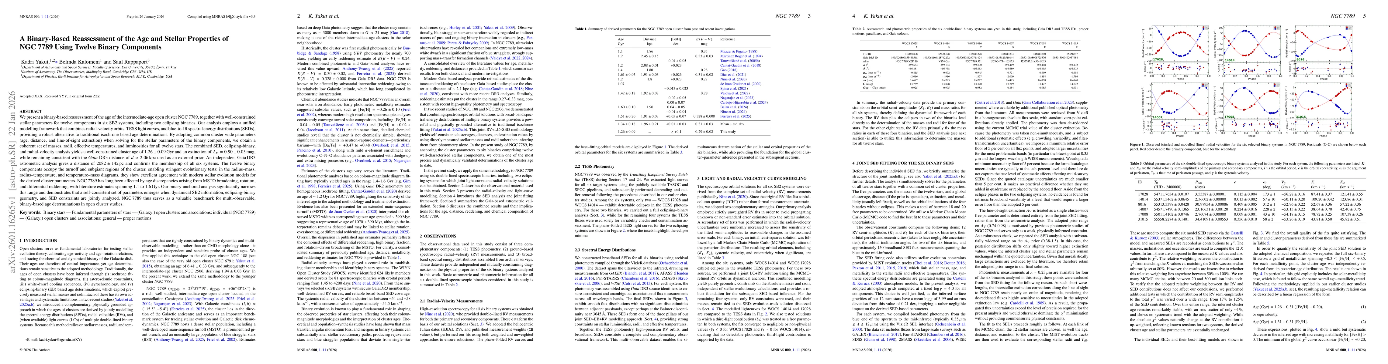 Thumbnail for A Binary-Based Reassessment of the Age and Stellar Properties of NGC 7789 Using Twelve Binary Components