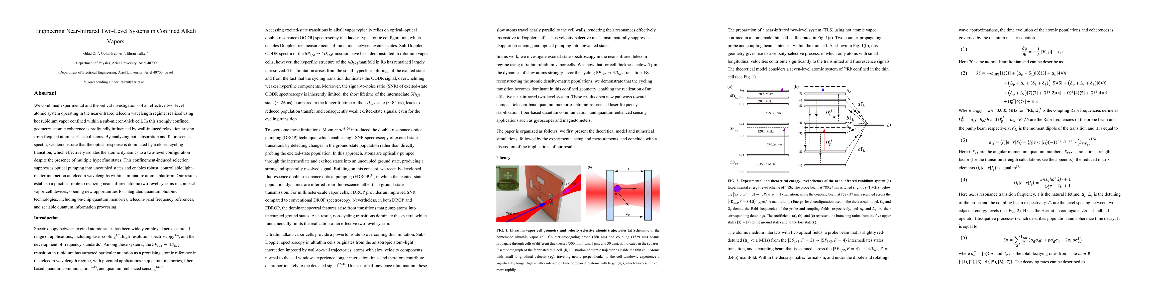 Thumbnail for Engineering Near-Infrared Two-Level Systems in Confined Alkali Vapors