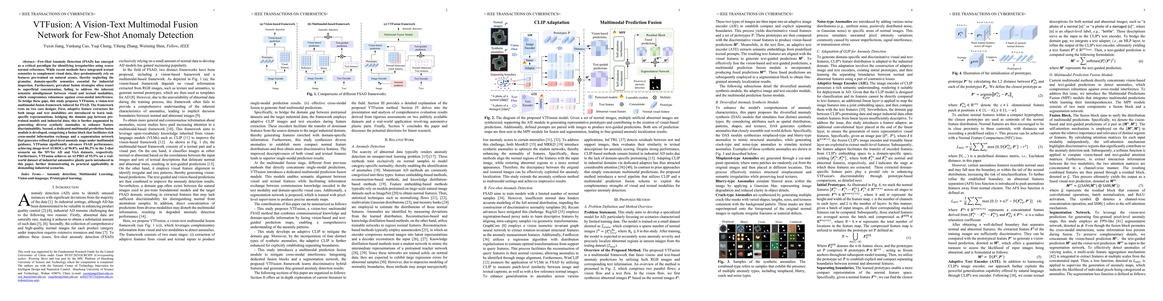 Thumbnail for VTFusion: A Vision-Text Multimodal Fusion Network for Few-Shot Anomaly Detection
