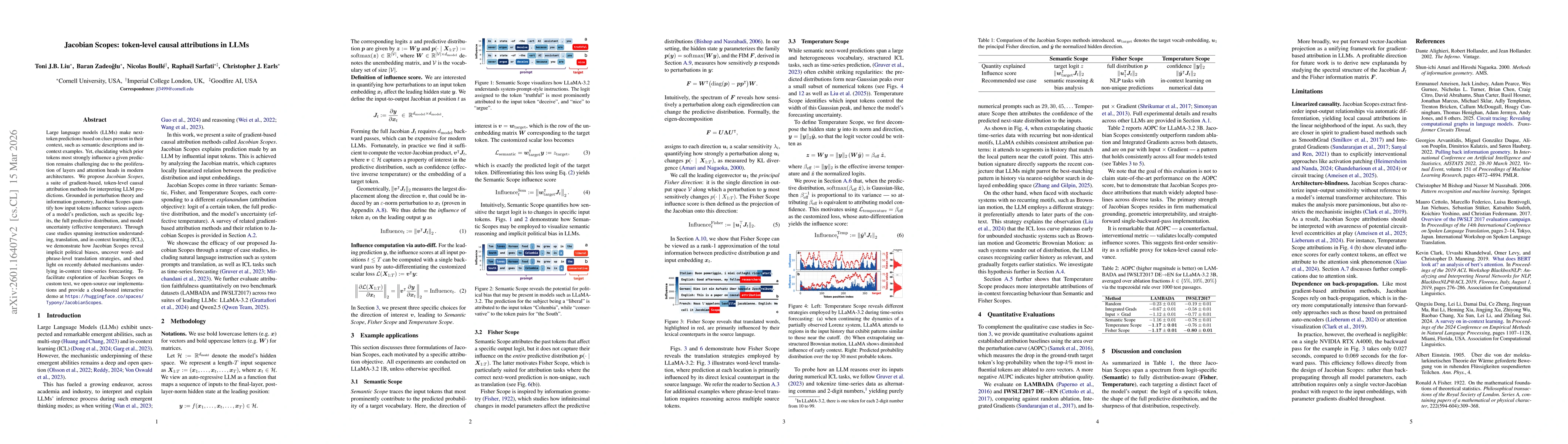 Thumbnail for Jacobian Scopes: token-level causal attributions in LLMs