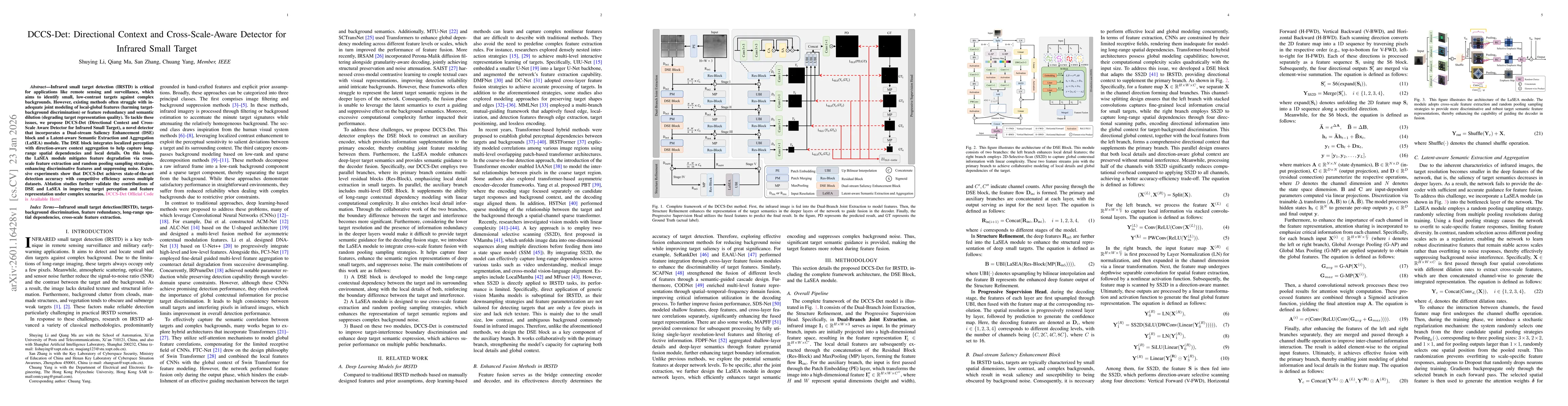 Thumbnail for DCCS-Det: Directional Context and Cross-Scale-Aware Detector for Infrared Small Target