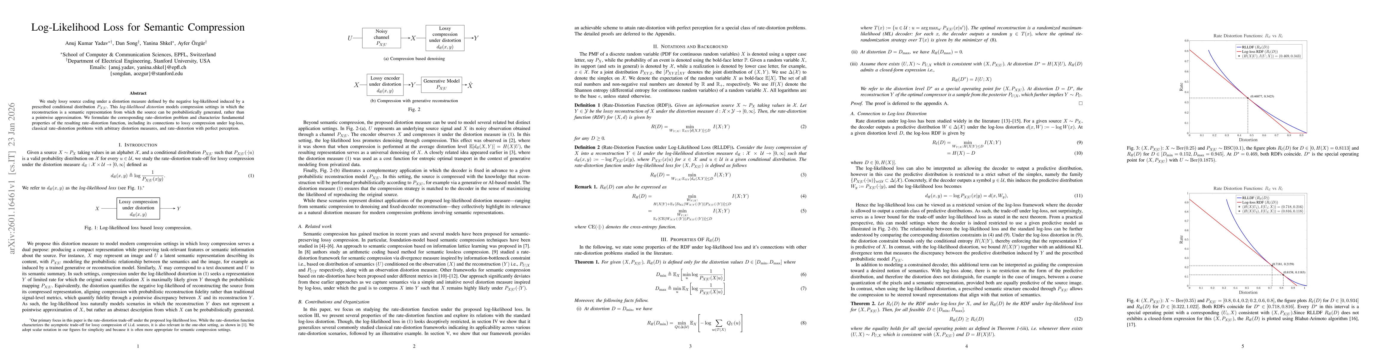 Thumbnail for Log-Likelihood Loss for Semantic Compression