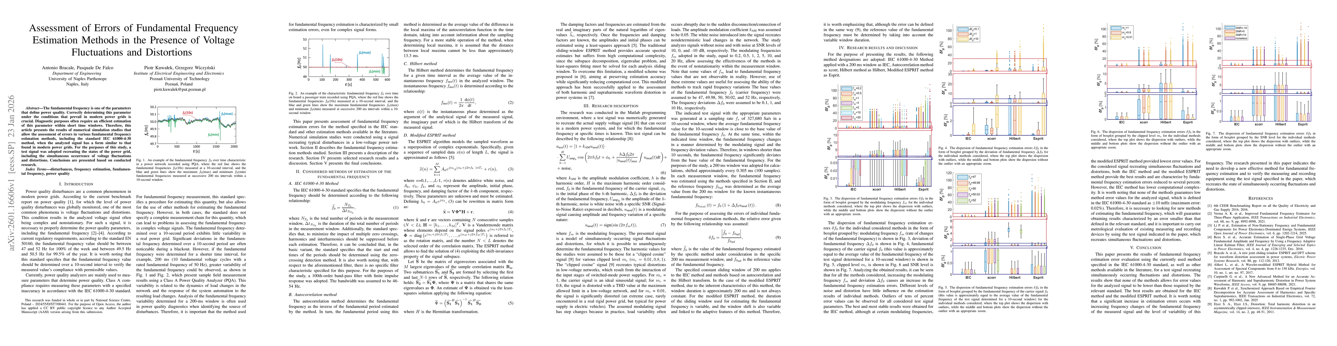 Thumbnail for Assessment of Errors of Fundamental Frequency Estimation Methods in the Presence of Voltage Fluctuations and Distortions