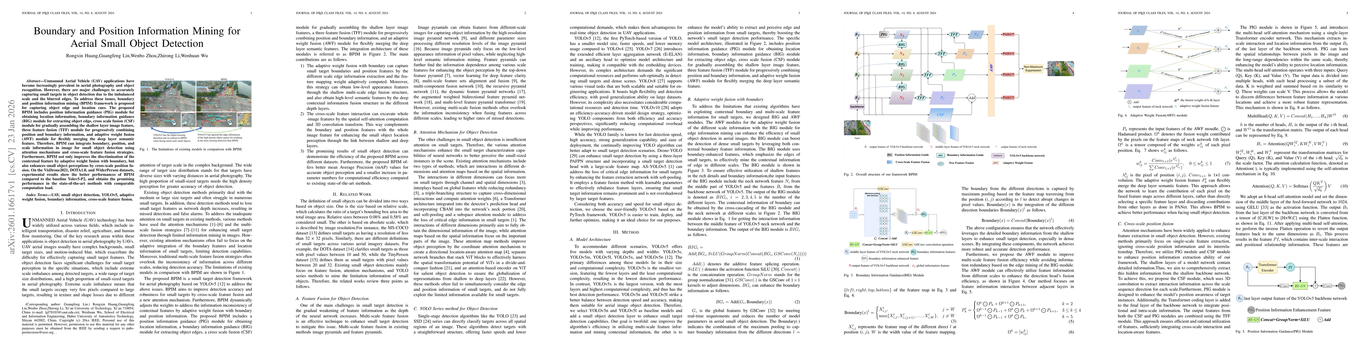 Thumbnail for Boundary and Position Information Mining for Aerial Small Object Detection