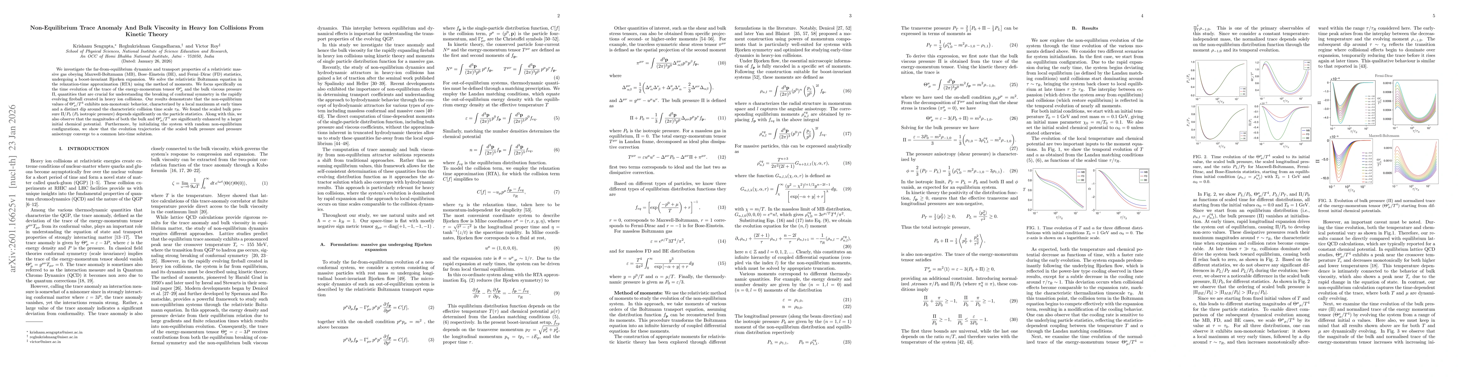 Thumbnail for Non-Equilibrium Trace Anomaly And Bulk Viscosity in Heavy Ion Collisions From Kinetic Theory