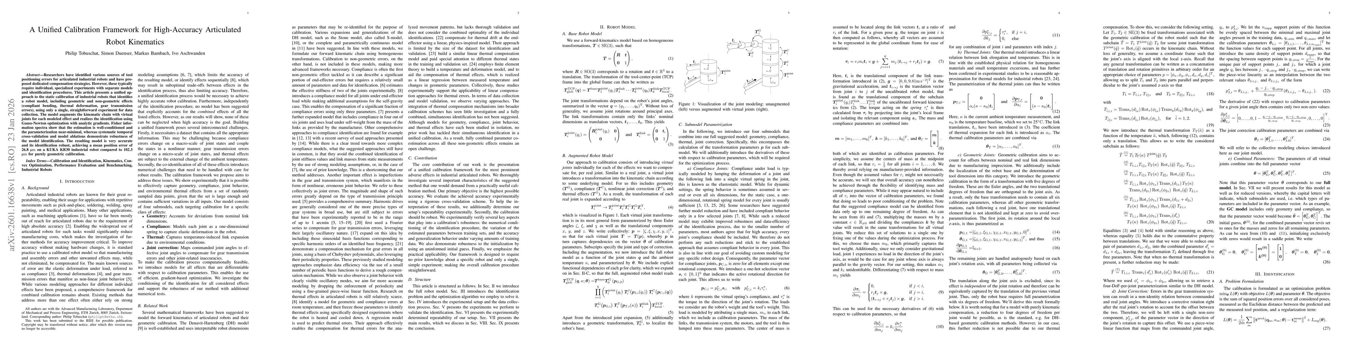 Thumbnail for A Unified Calibration Framework for High-Accuracy Articulated Robot Kinematics