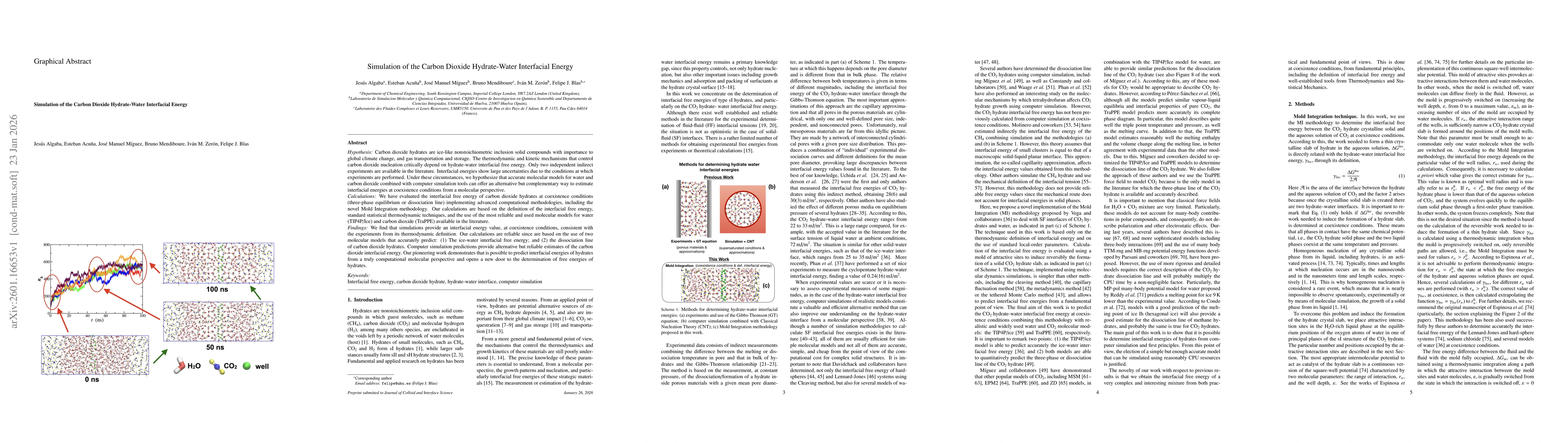Thumbnail for Simulation of the carbon dioxide hydrate-water interfacial energy