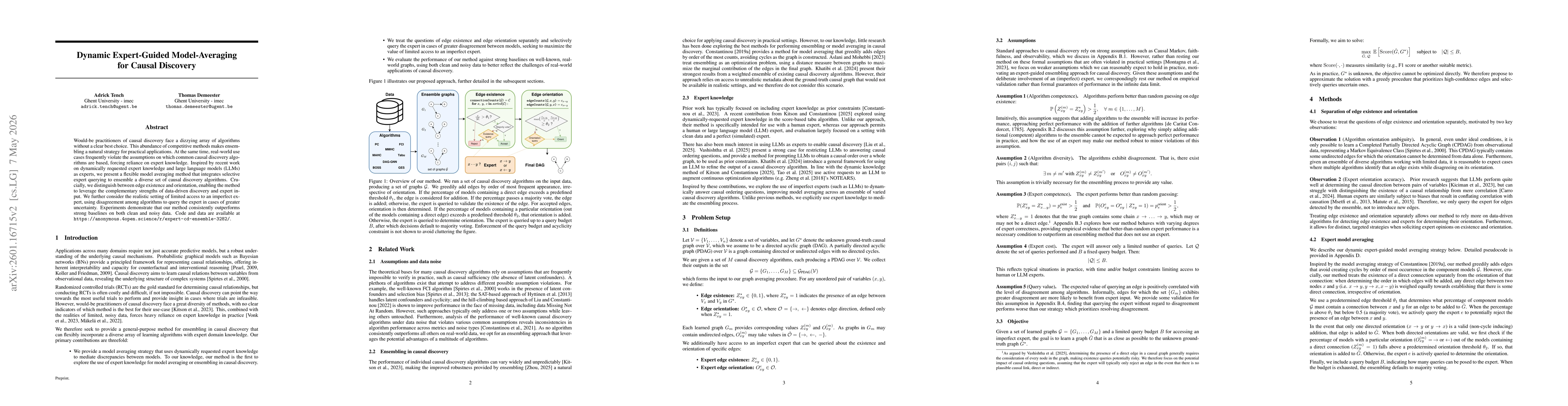 Thumbnail for Dynamic Expert-Guided Model Averaging for Causal Discovery