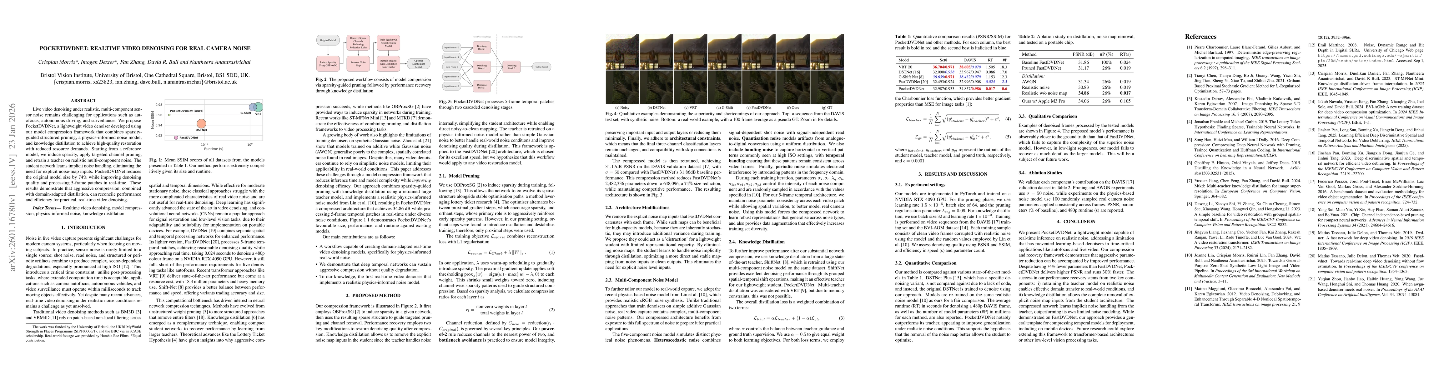 Thumbnail for PocketDVDNet: Realtime Video Denoising for Real Camera Noise