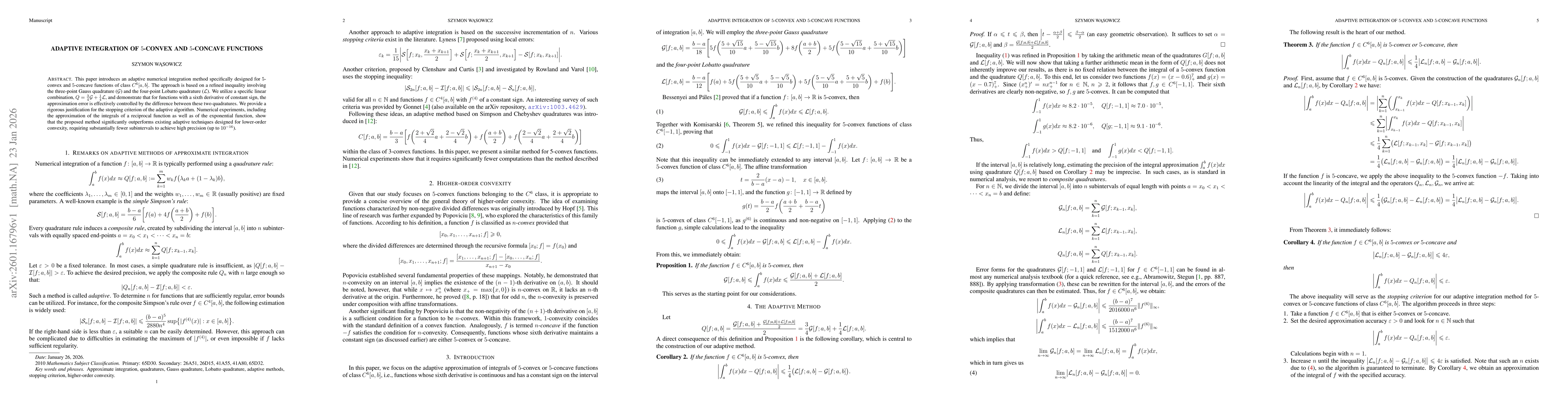 Thumbnail for Adaptive integration of 5-convex and 5-concave functions