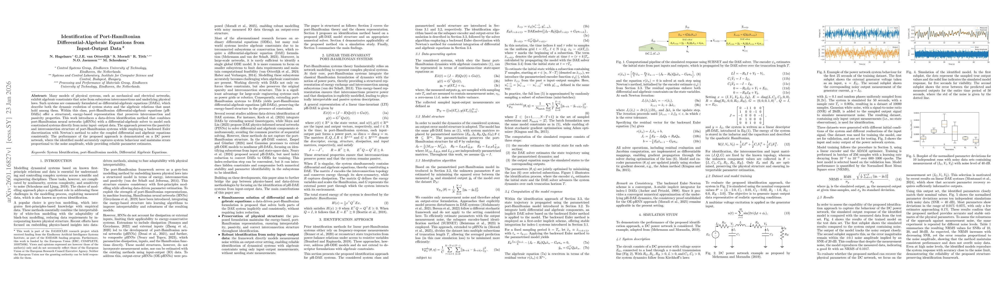 Thumbnail for Identification of Port-Hamiltonian Differential-Algebraic Equations from Input-Output Data