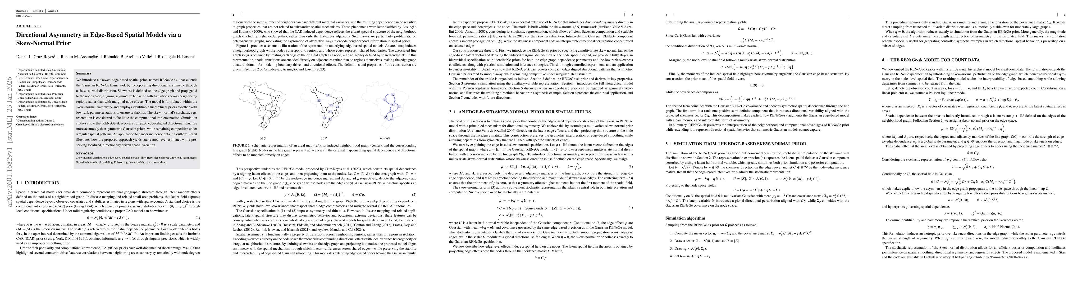 Thumbnail for Directional Asymmetry in Edge BasedSpatial Models via a Skew Normal Prior
