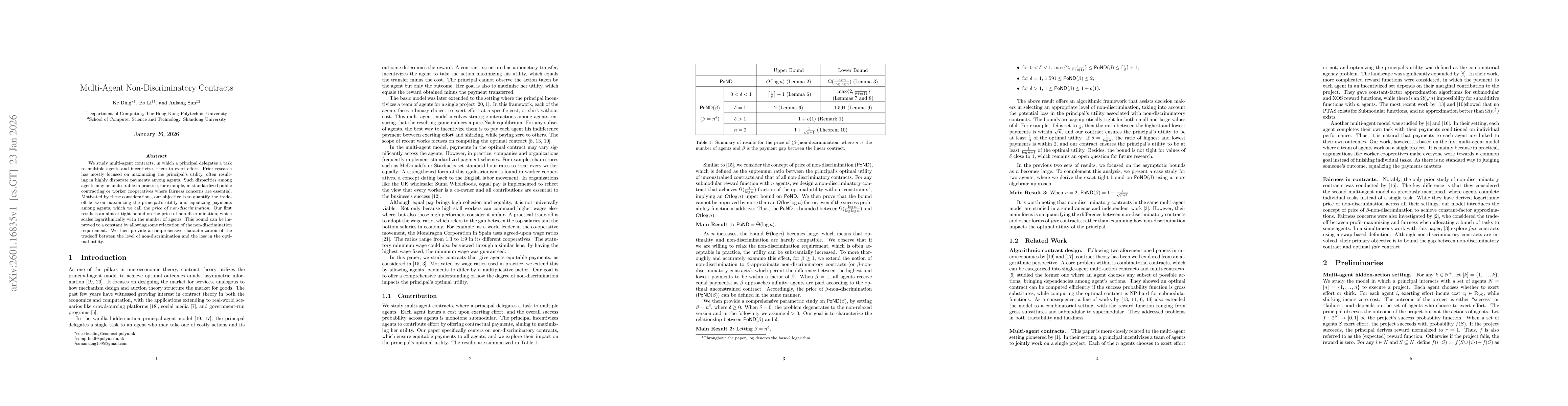 Thumbnail for Multi-Agent Non-Discriminatory Contracts