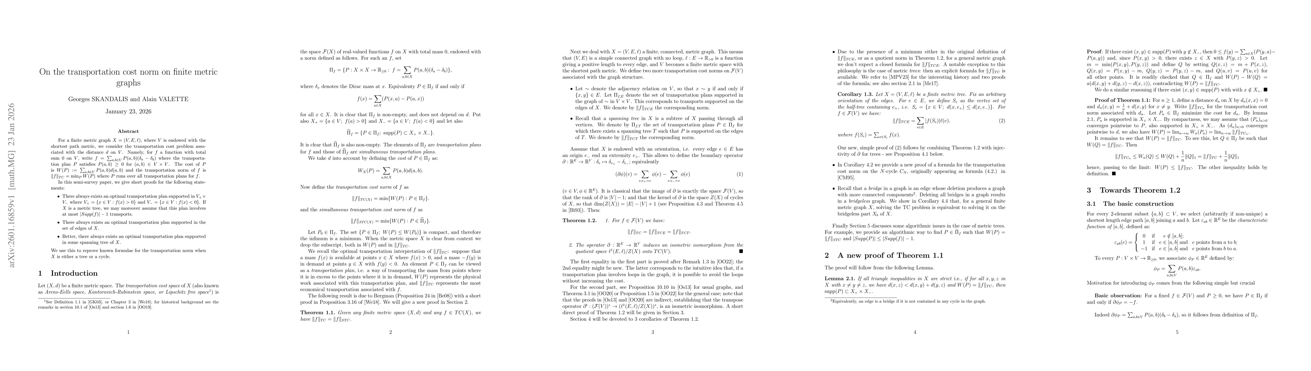 Thumbnail for On the transportation cost norm on finite metric graphs