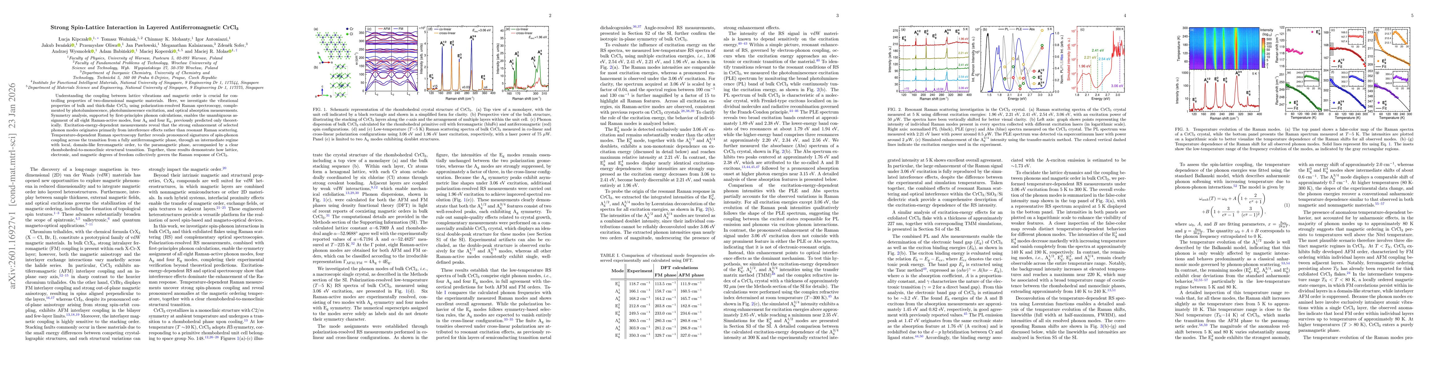 Thumbnail for Strong Spin-Lattice Interaction in Layered Antiferromagnetic CrCl$_\textrm{3}$