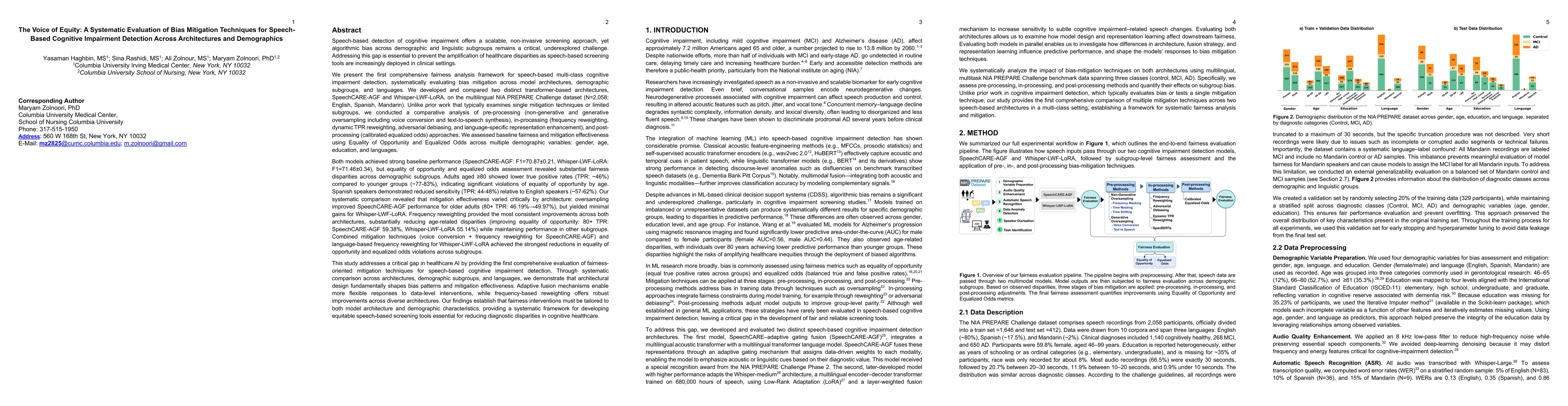 Thumbnail for The Voice of Equity: A Systematic Evaluation of Bias Mitigation Techniques for Speech-Based Cognitive Impairment Detection Across Architectures and Demographics