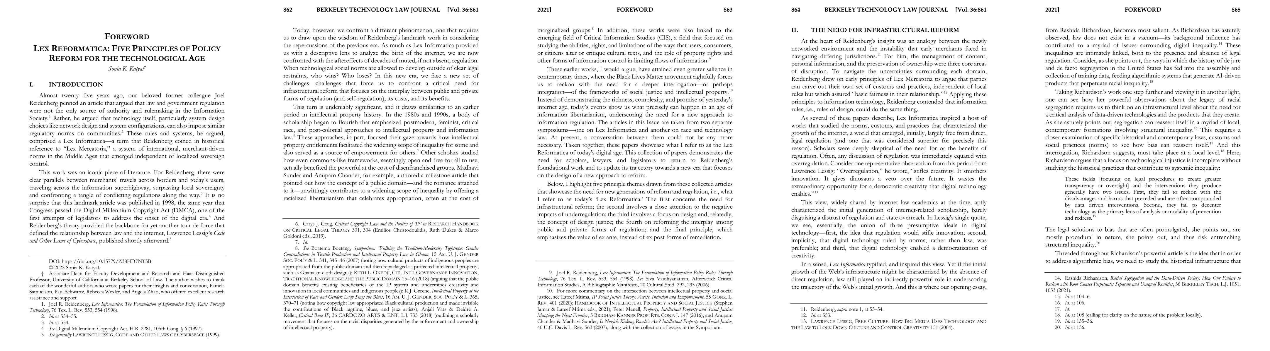 Thumbnail for Lex Reformatica: Five Principles of Policy Reform for the Technological Age