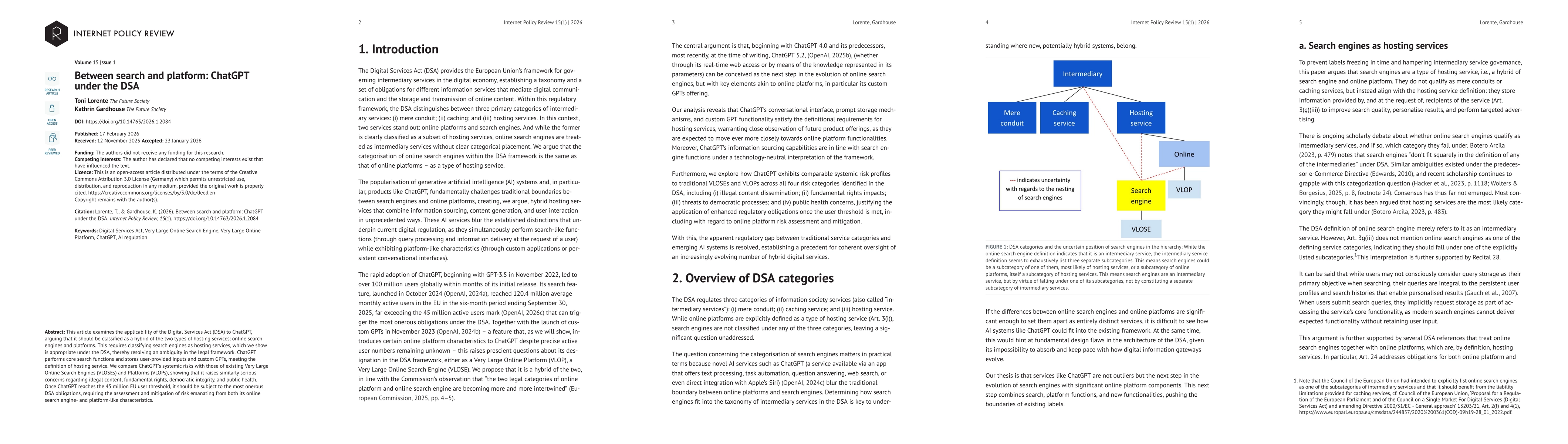 Thumbnail for Between Search and Platform: ChatGPT Under the DSA