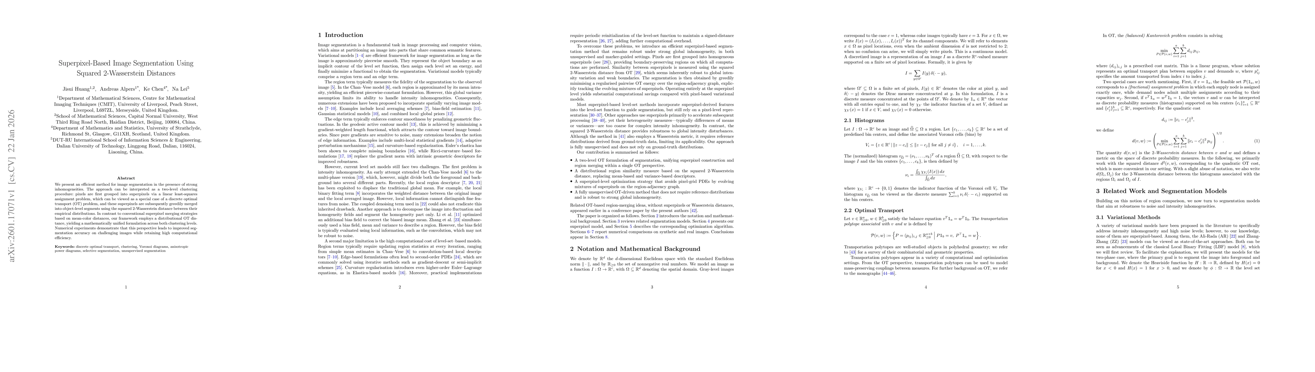 Thumbnail for Superpixel-Based Image Segmentation Using Squared 2-Wasserstein Distances