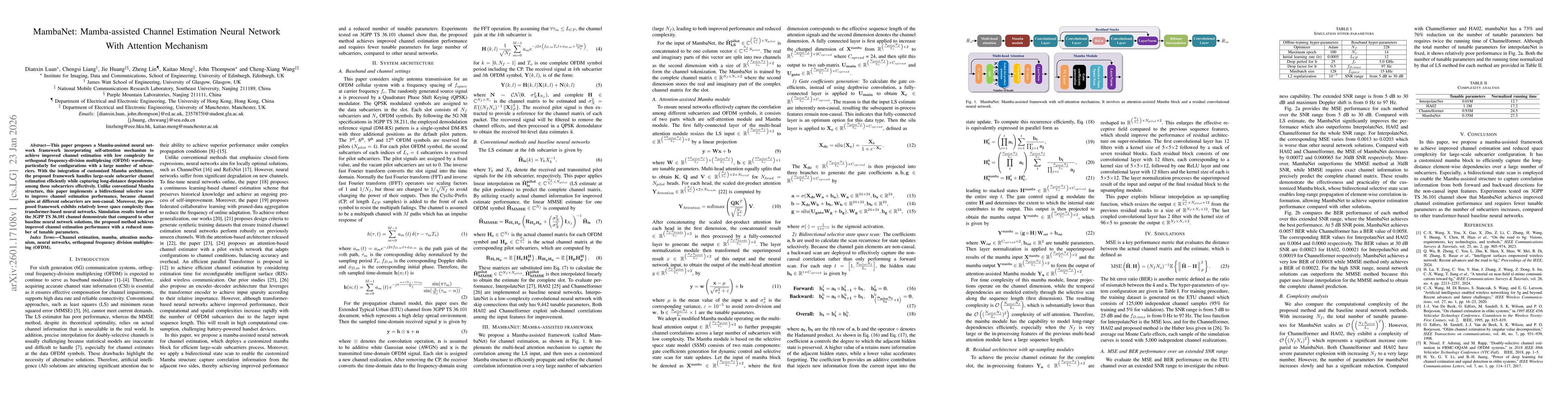 Thumbnail for MambaNet: Mamba-assisted Channel Estimation Neural Network With Attention Mechanism