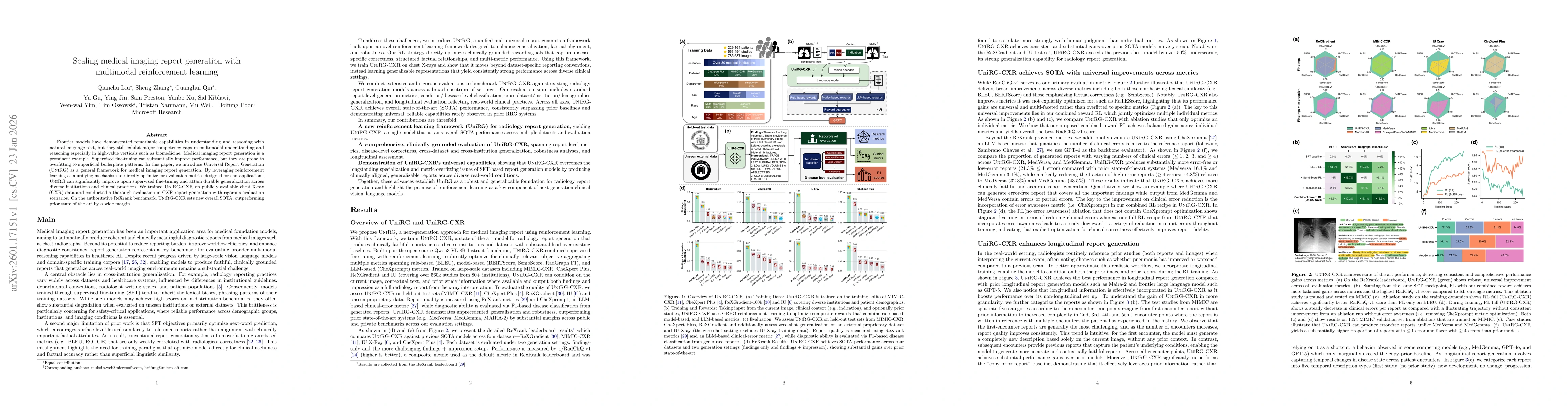 Thumbnail for Scaling medical imaging report generation with multimodal reinforcement learning