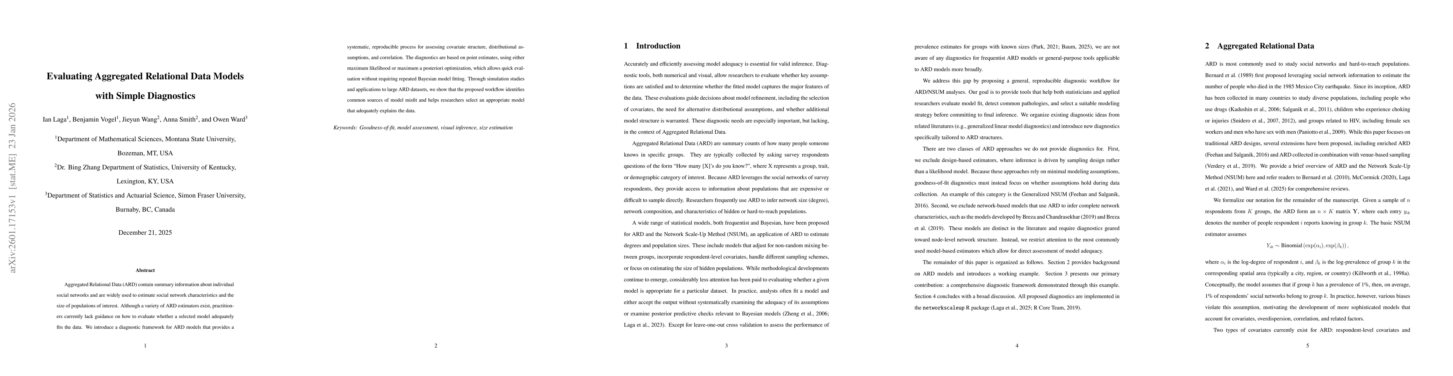 Thumbnail for Evaluating Aggregated Relational Data Models with Simple Diagnostics