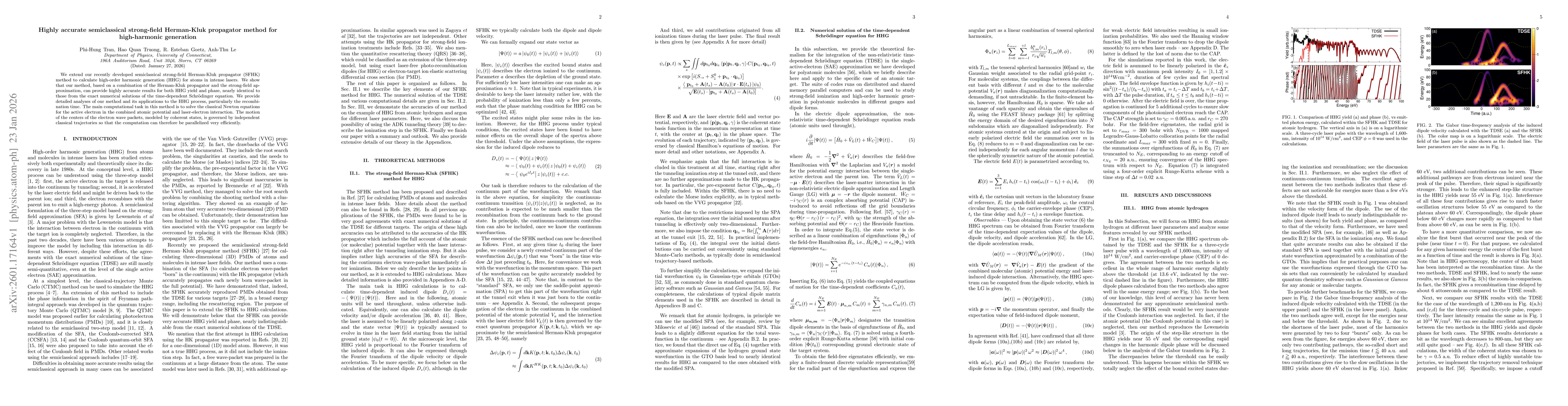 Thumbnail for Highly accurate semiclassical strong-field Herman-Kluk propagator method for high-harmonic generation