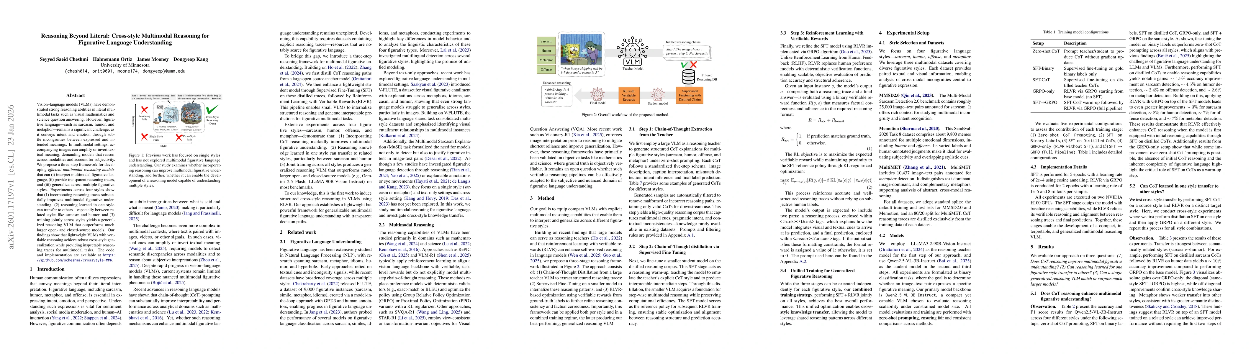 Thumbnail for Reasoning Beyond Literal: Cross-style Multimodal Reasoning for Figurative Language Understanding