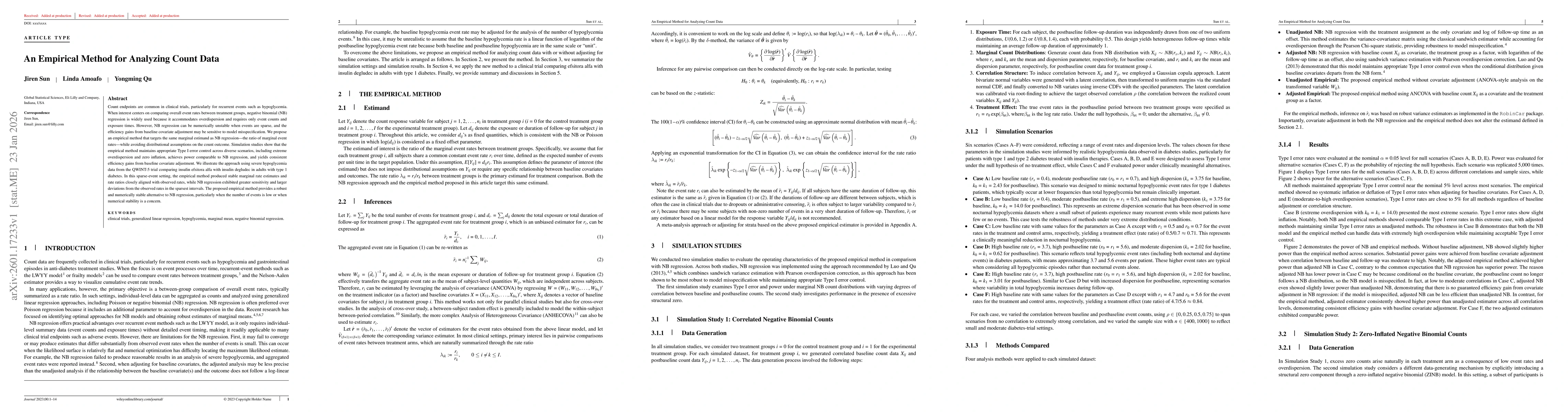 Thumbnail for An Empirical Method for Analyzing Count Data