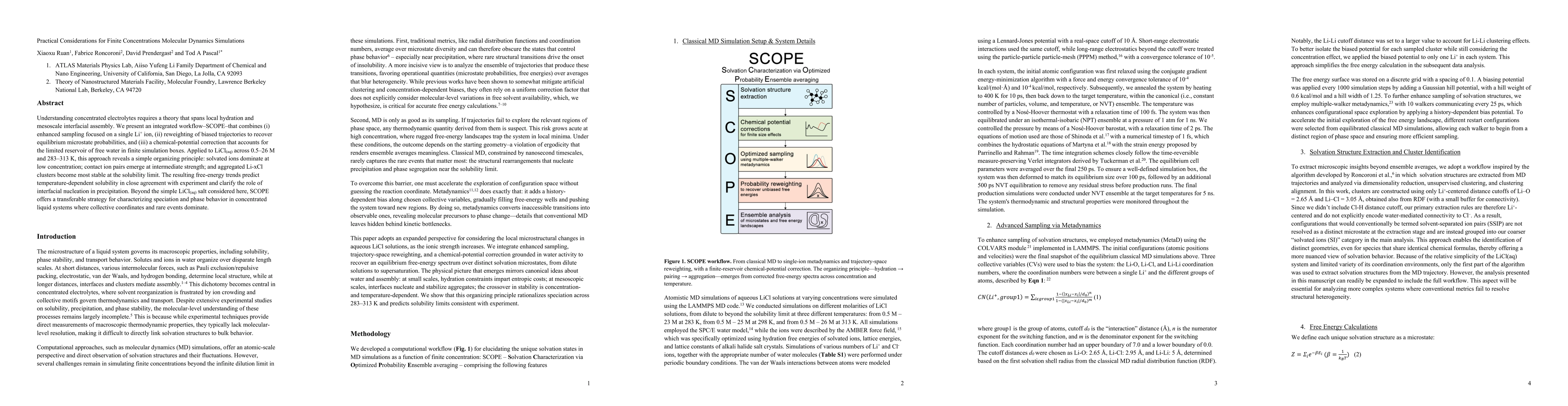 Thumbnail for Practical Considerations for Finite Concentrations Molecular Dynamics Simulations