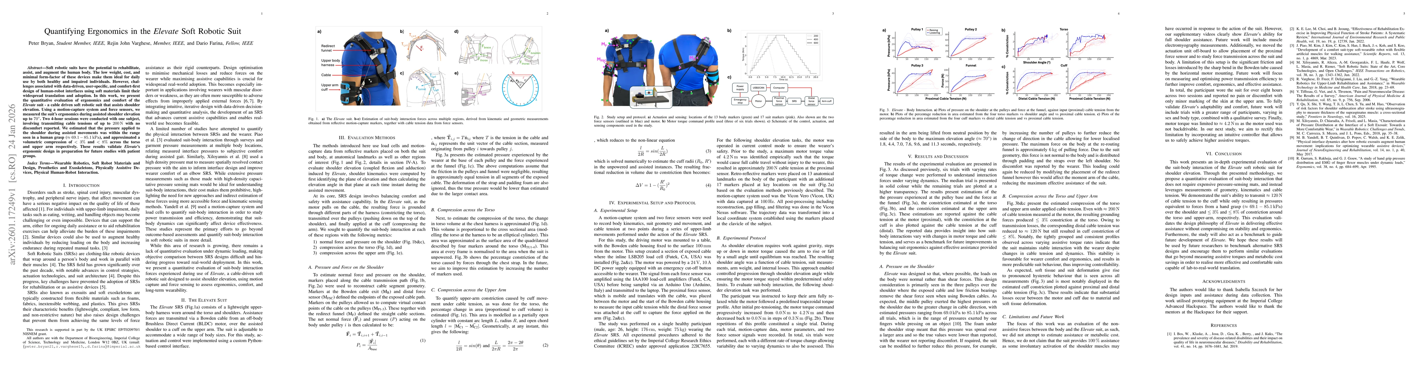 Thumbnail for Quantifying Ergonomics in the Elevate Soft Robotic Suit