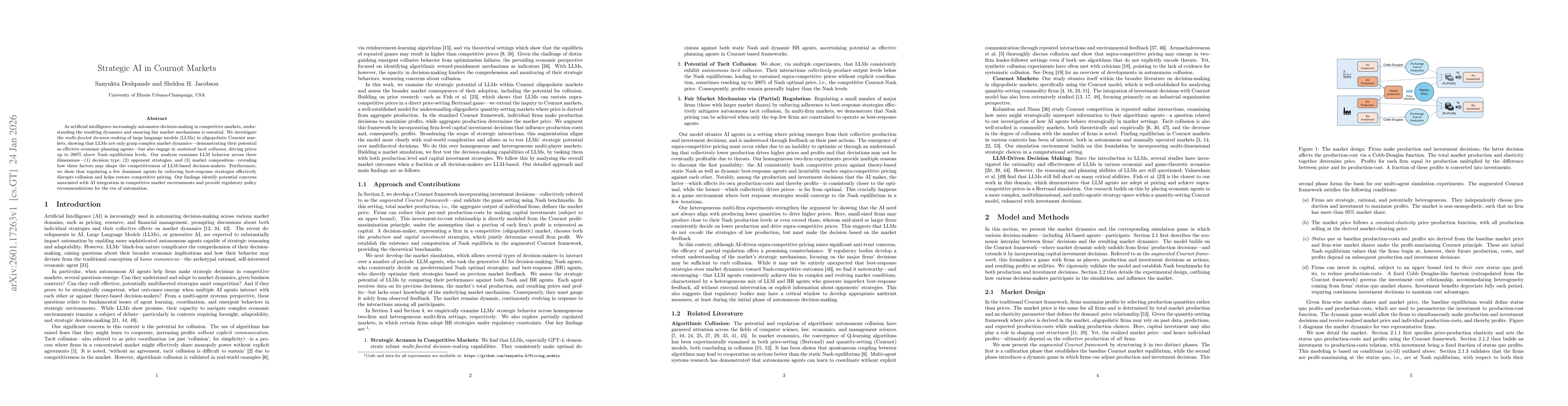 Thumbnail for Strategic AI in Cournot Markets