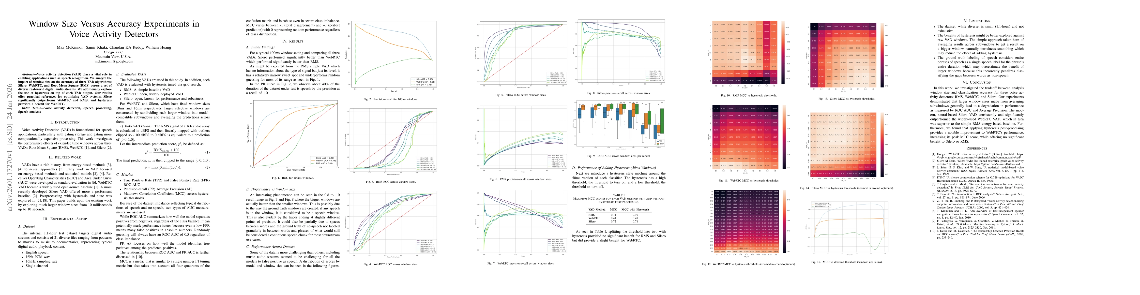 Thumbnail for Window Size Versus Accuracy Experiments in Voice Activity Detectors
