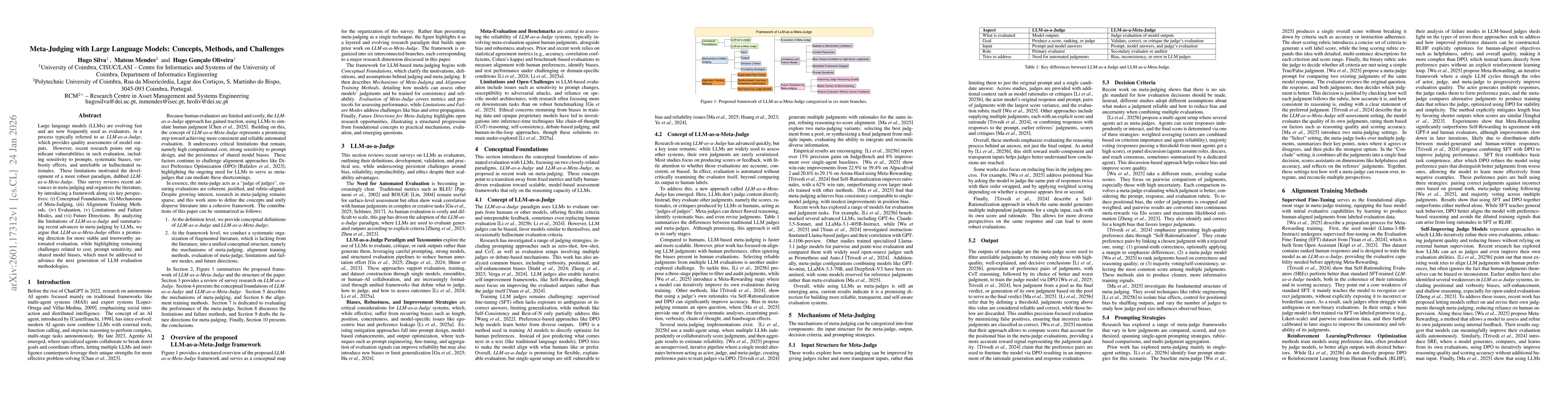 Thumbnail for Meta-Judging with Large Language Models: Concepts, Methods, and Challenges