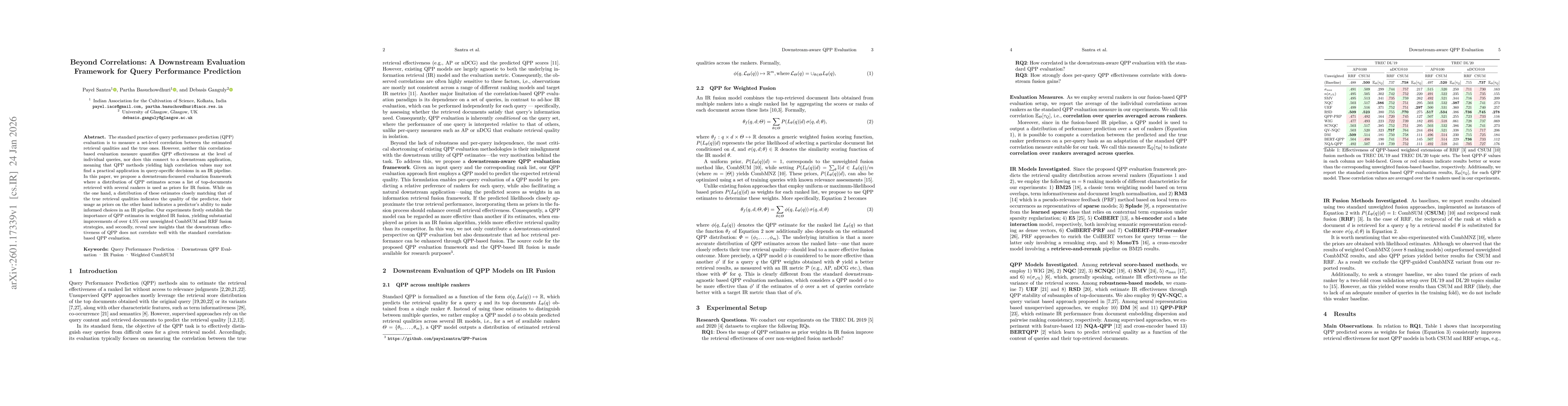Thumbnail for Beyond Correlations: A Downstream Evaluation Framework for Query Performance Prediction