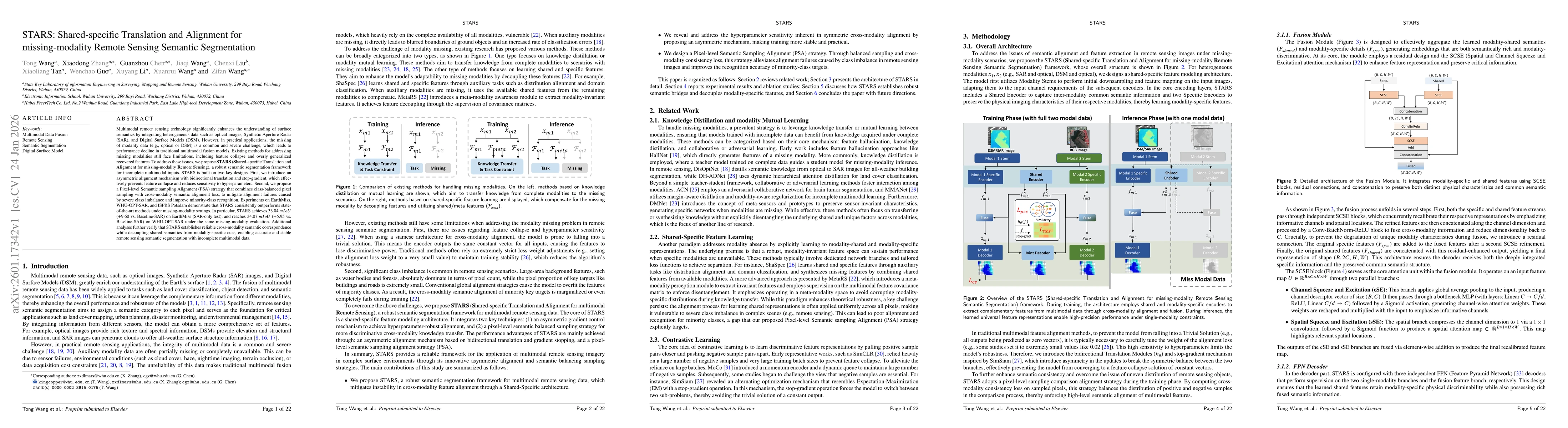 Thumbnail for STARS: Shared-specific Translation and Alignment for missing-modality Remote Sensing Semantic Segmentation