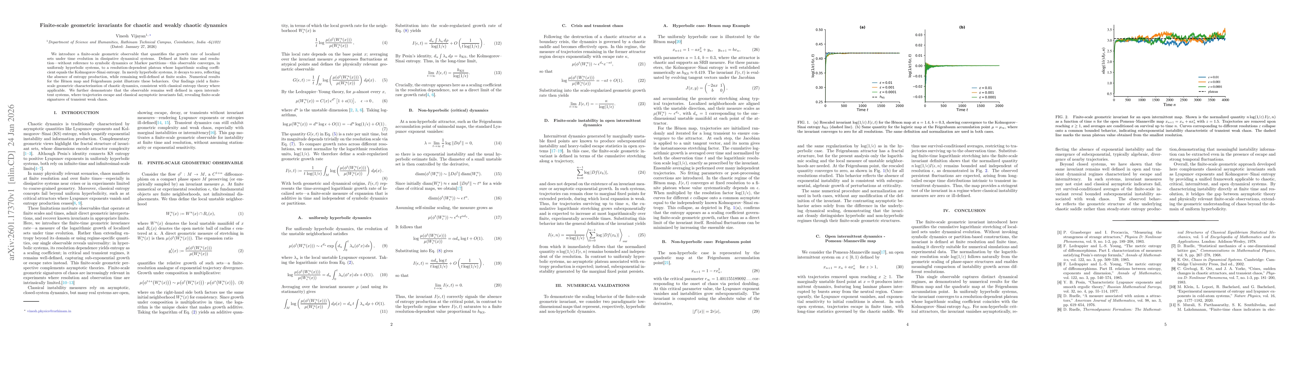 Thumbnail for Finite-scale geometric invariants for chaotic and weakly chaotic dynamics