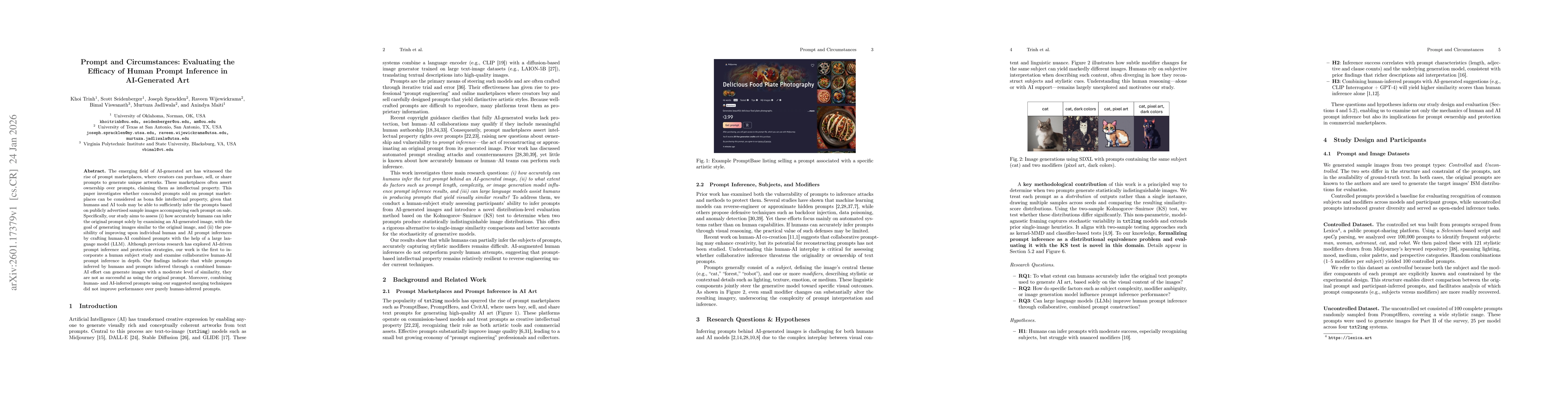 Thumbnail for Prompt and Circumstances: Evaluating the Efficacy of Human Prompt Inference in AI-Generated Art