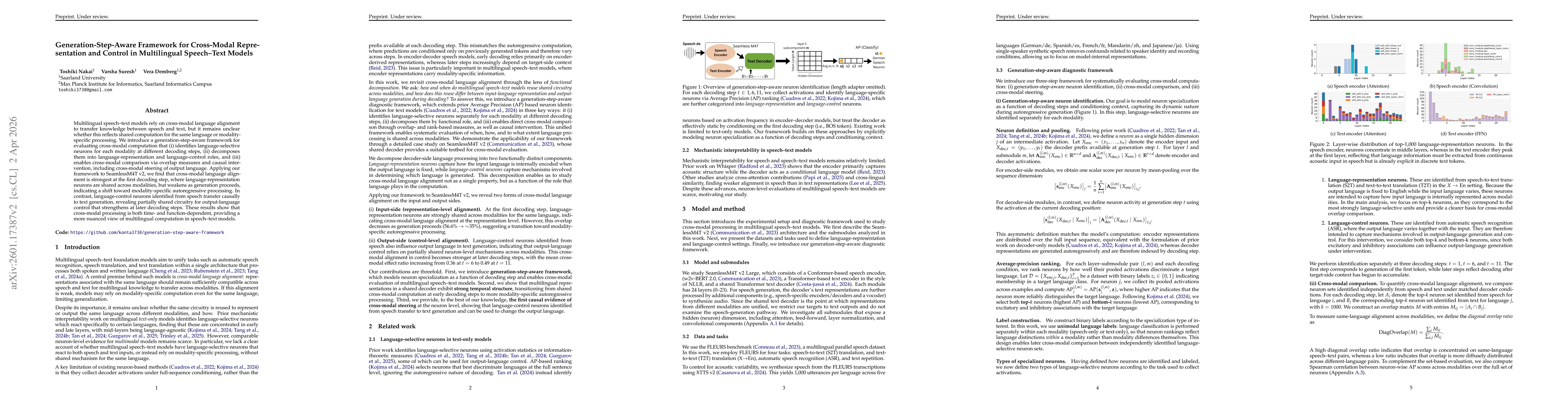 Thumbnail for Revisiting Modality Invariance in a Multilingual Speech-Text Model via Neuron-Level Analysis