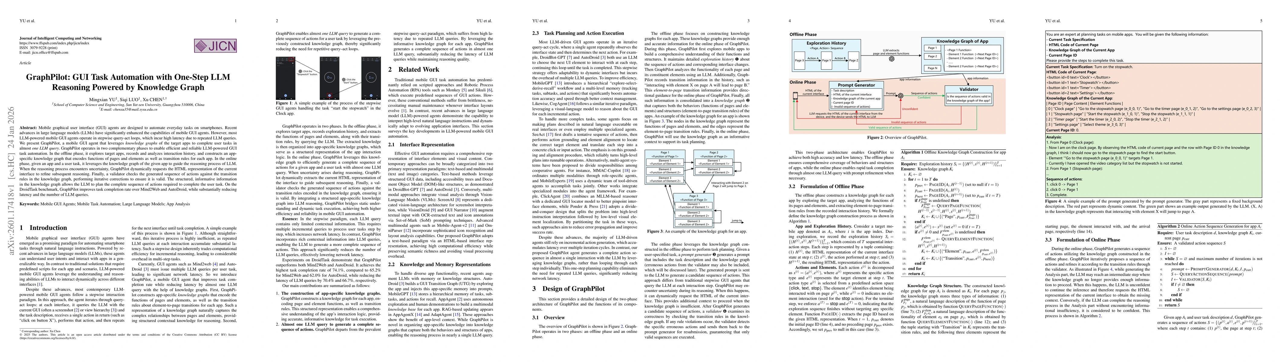 Thumbnail for GraphPilot: GUI Task Automation with One-Step LLM Reasoning Powered by Knowledge Graph