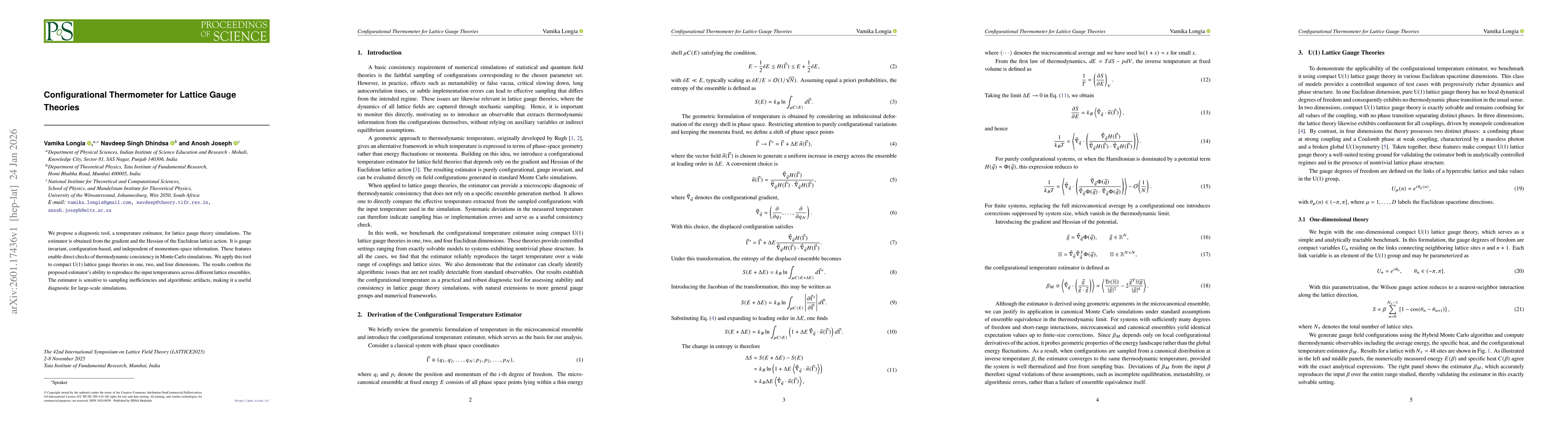 Thumbnail for Configurational Thermometer for Lattice Gauge Theories