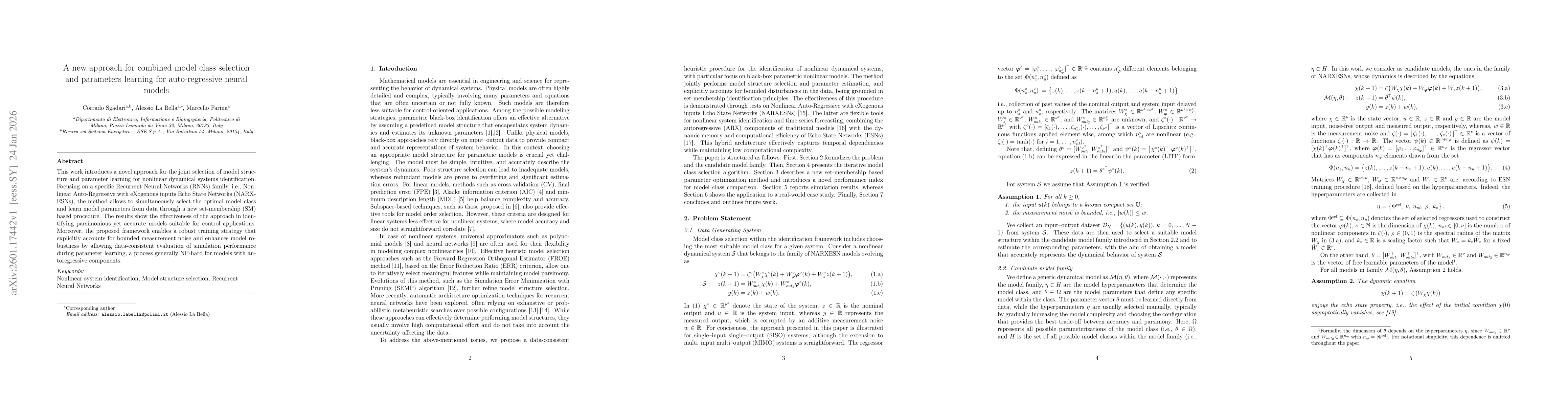 Thumbnail for A new approach for combined model class selection and parameters learning for auto-regressive neural models