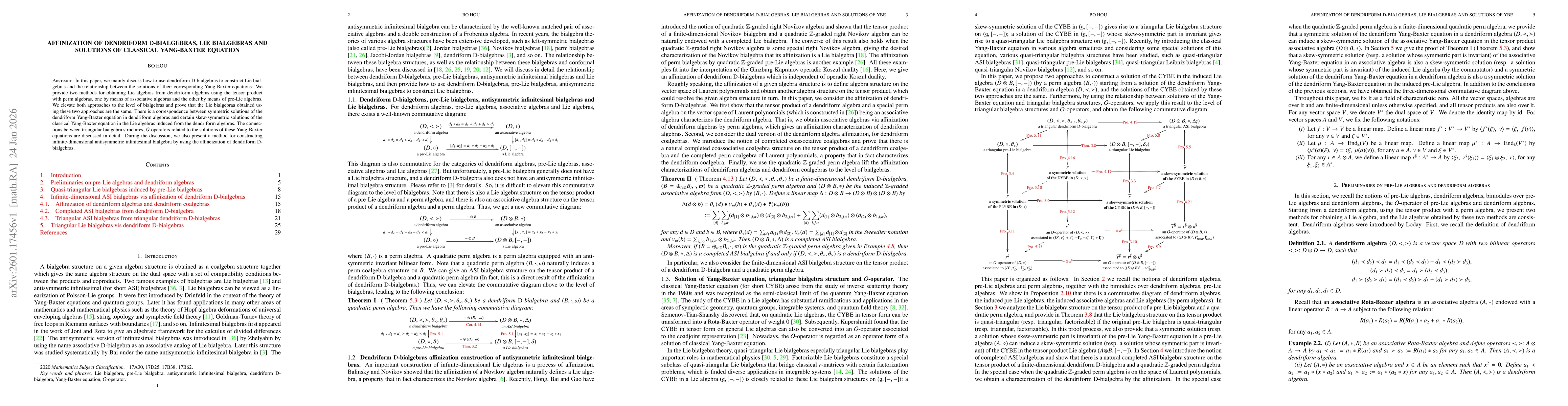 Thumbnail for Affinization of dendriform $\md$-bialgebras, Lie bialgebras and solutions of classical Yang-Baxter equation