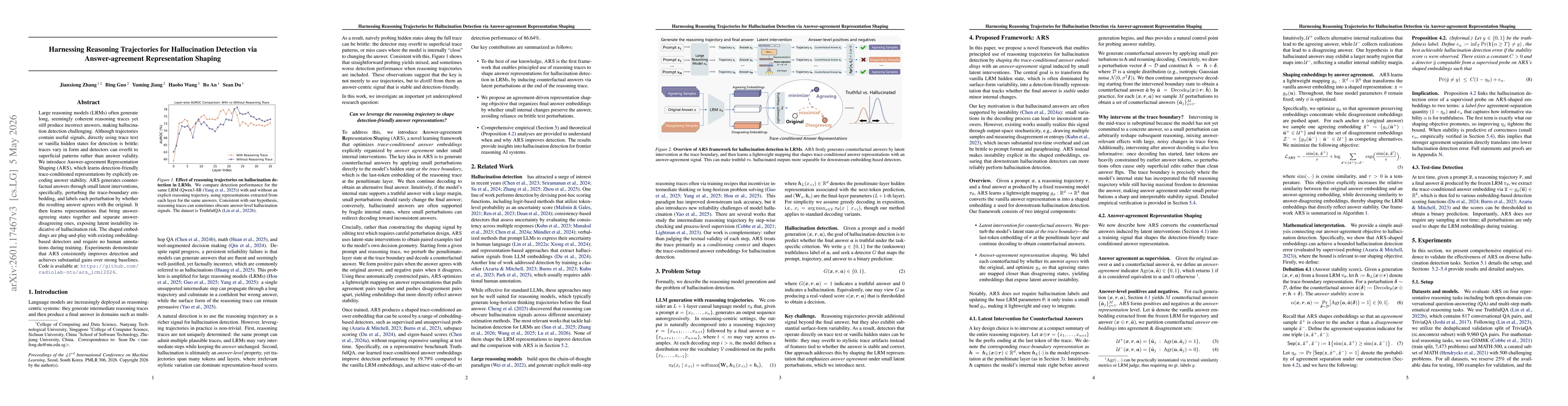 Thumbnail for Harnessing Reasoning Trajectories for Hallucination Detection via Answer-agreement Representation Shaping