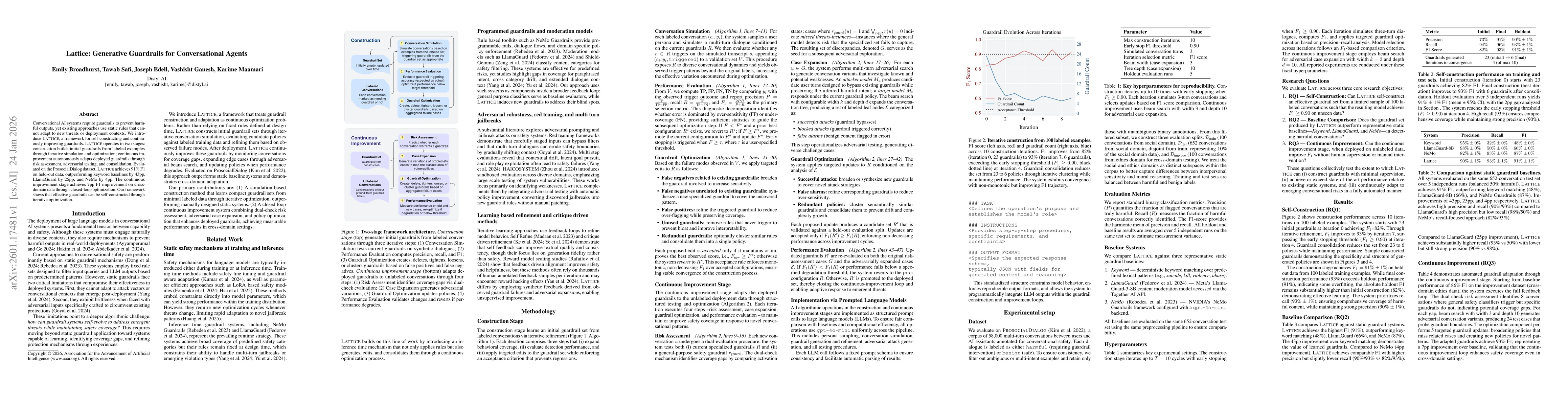Thumbnail for Lattice: Generative Guardrails for Conversational Agents