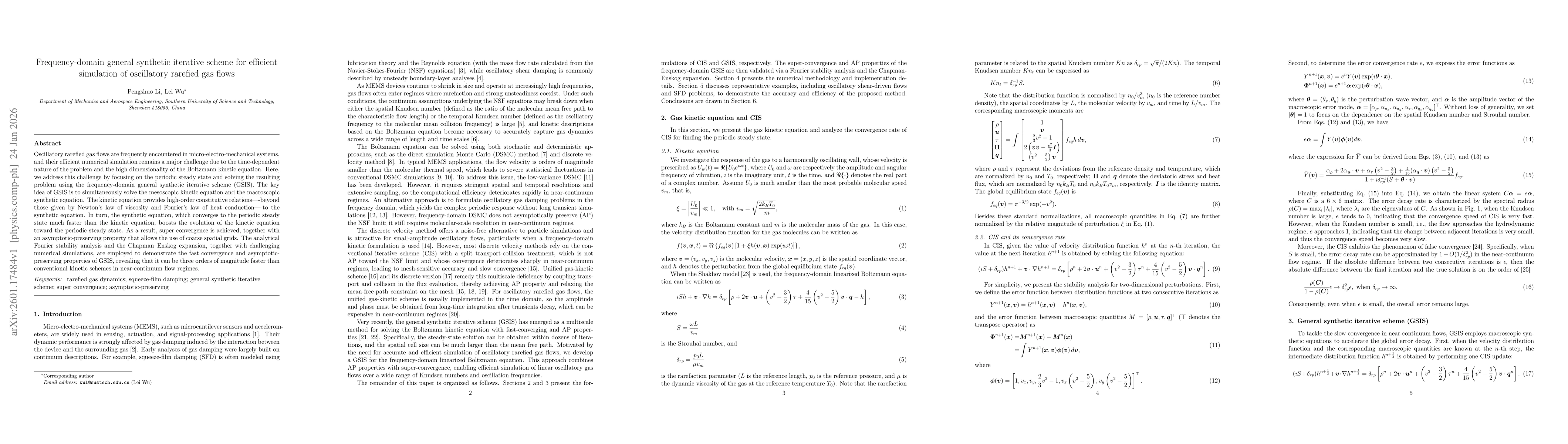 Thumbnail for Frequency-domain general synthetic iterative scheme for efficient simulation of oscillatory rarefied gas flows
