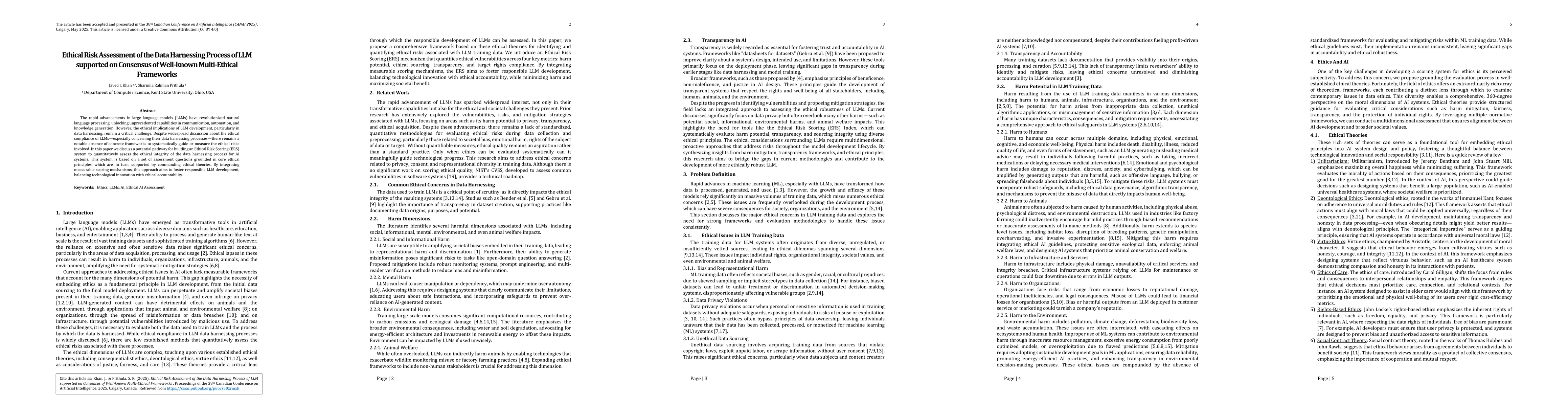 Thumbnail for Ethical Risk Assessment of the Data Harnessing Process of LLM supported on Consensus of Well-known Multi-Ethical Frameworks