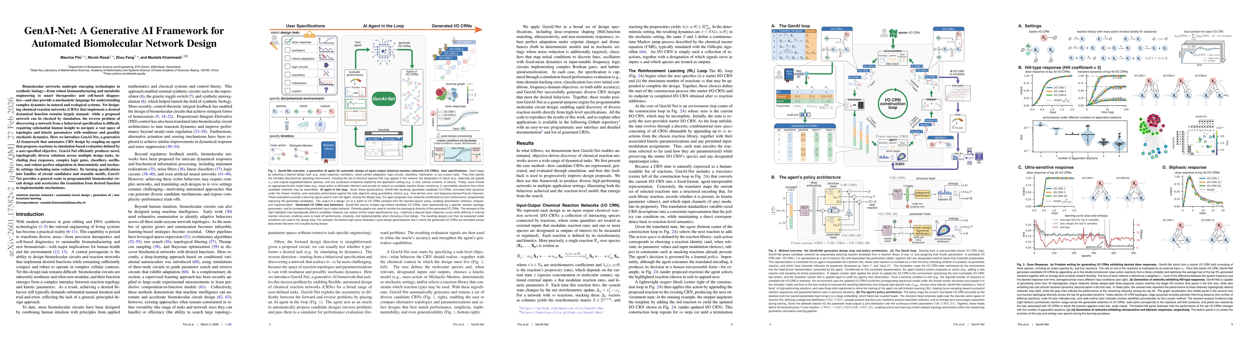 Thumbnail for GenAI-Net: A Generative AI Framework for Automated Biomolecular Network Design