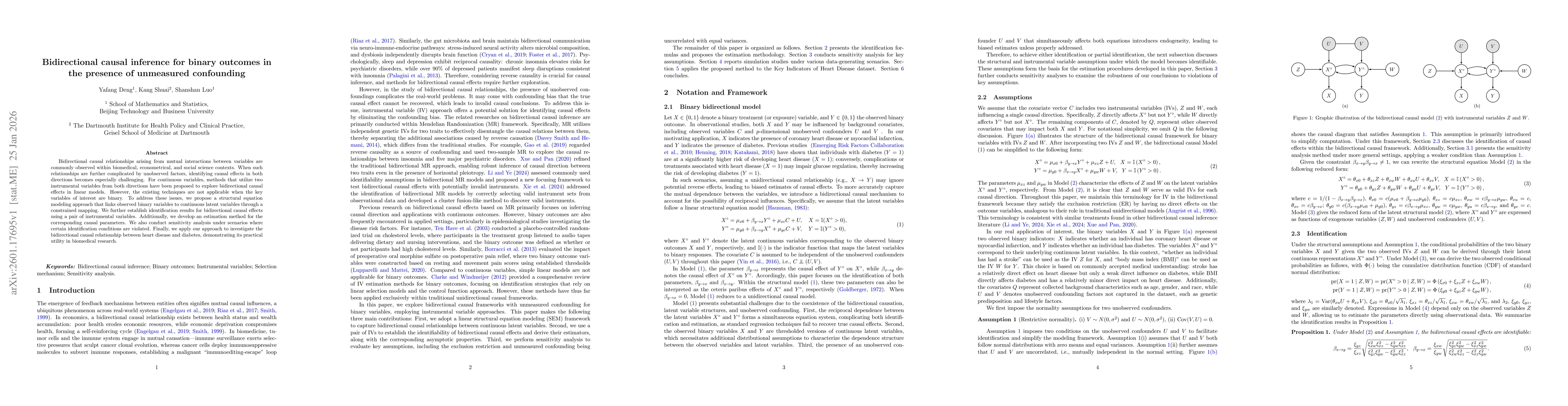 Thumbnail for Bidirectional causal inference for binary outcomes in the presence of unmeasured confounding